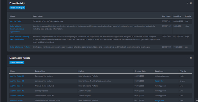 Atlas Tracker Dashboard View 2